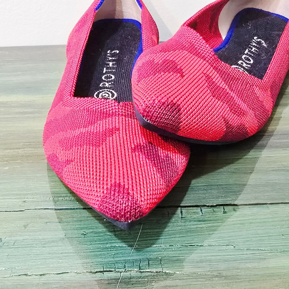 Rothy's Red Camo flats - Picture 2 of 8